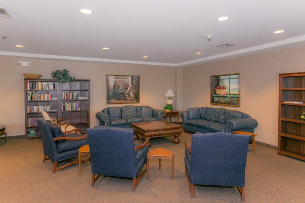 Sofas for residents at Mountain View Retirement Village in Tucson, Arizona