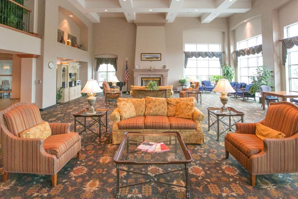 A living room area at Mountain View Retirement Village in Tucson, Arizona
