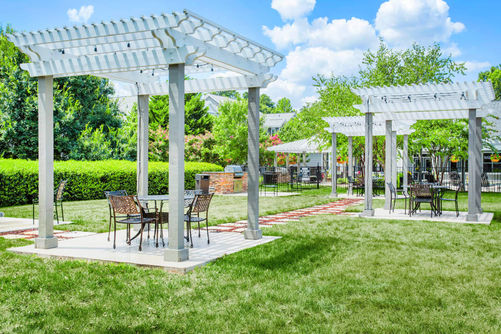 Extended Seating Around BBQ Area at The Seasons at Umstead in Raleigh, North Carolina