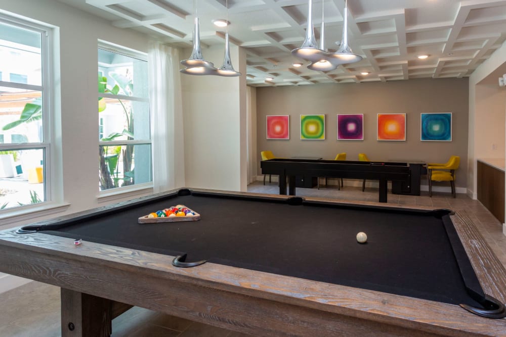 Recreation Area with Pool Table at 50 Paramount in Sarasota, Florida