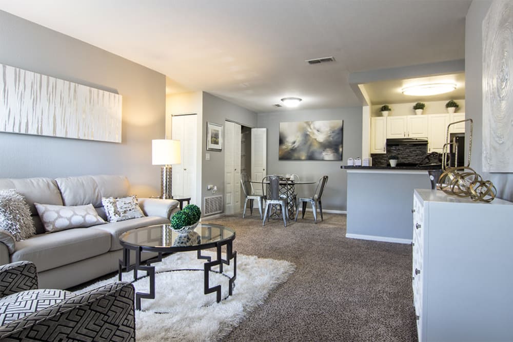 Large living room at Preserve at Sagebrook Apartment Homes in Miamisburg, Ohio