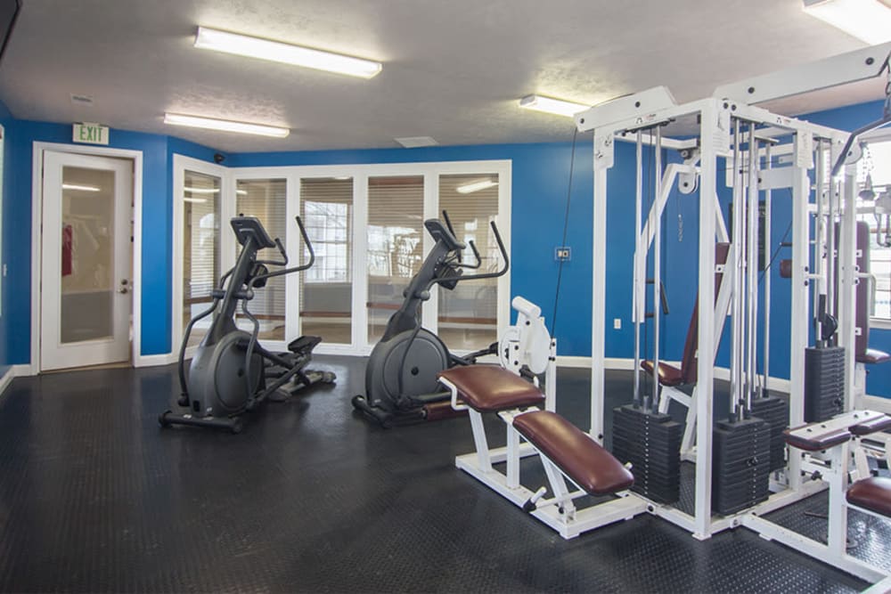 Fitness center at Avalon at Northbrook Apartments & Townhomes in Fort Wayne, Indiana