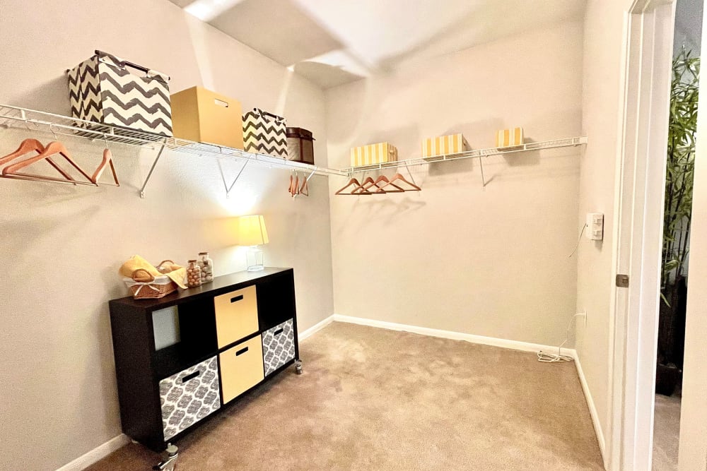 Enjoy apartments with a walk-in closet at The Abbey at Grant Road in Houston, Texas