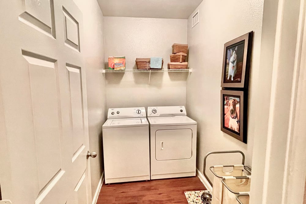 Enjoy apartments with a washer & dryer at The Abbey at Grant Road in Houston, TX