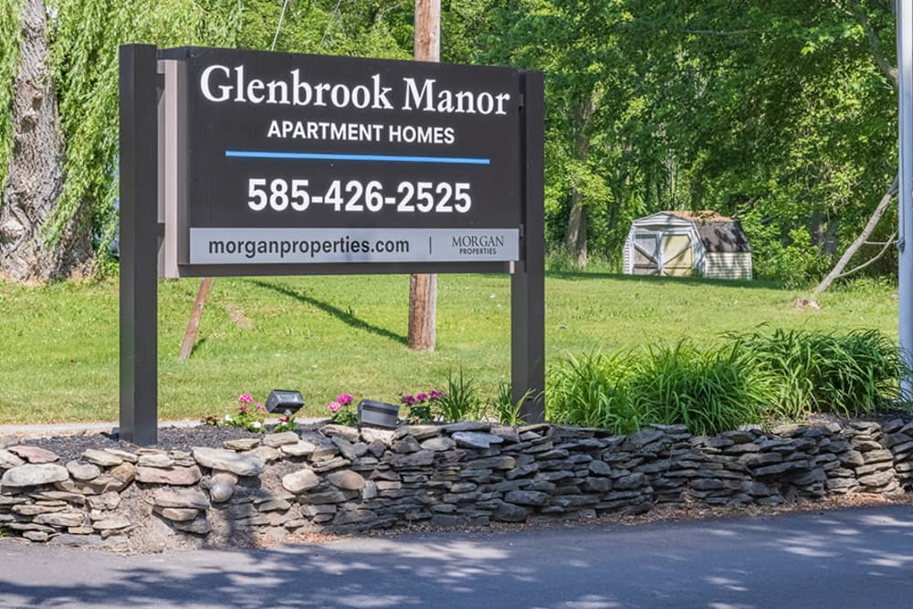 Main entrance to Glenbrook Manor in Rochester, New York