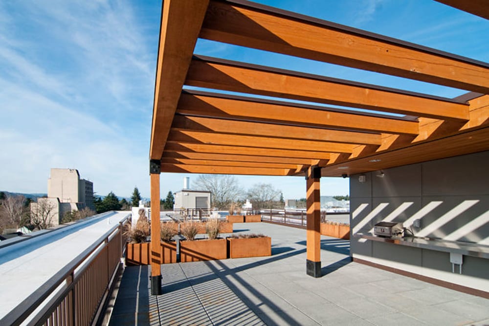 Rooftop lounge at Marvel 29 in Portland, Oregon