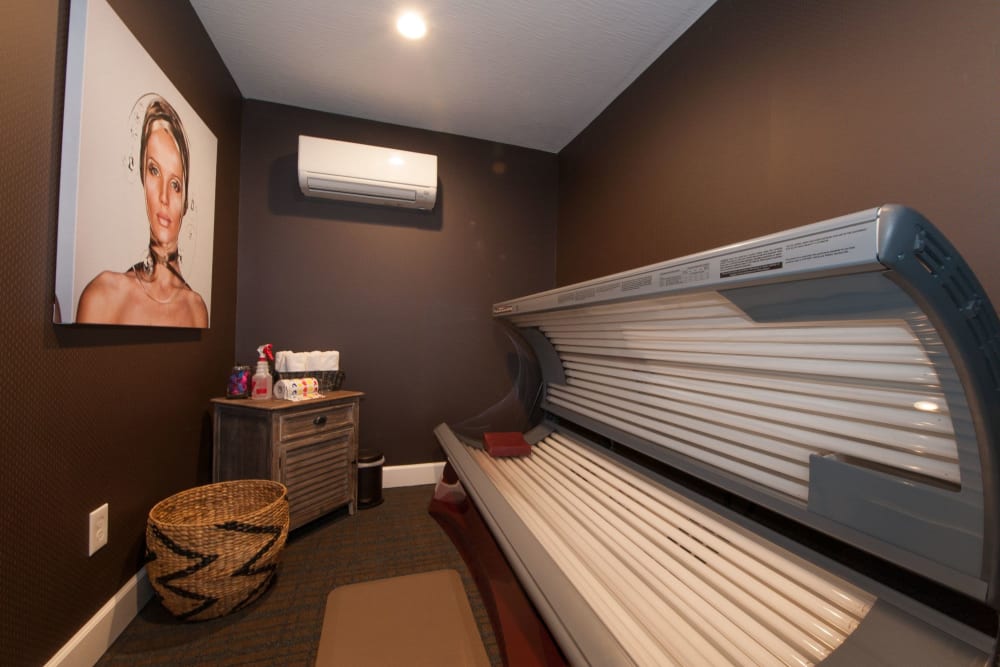 Tanning salon at Clifton Park Apartment Homes in New Albany, Ohio