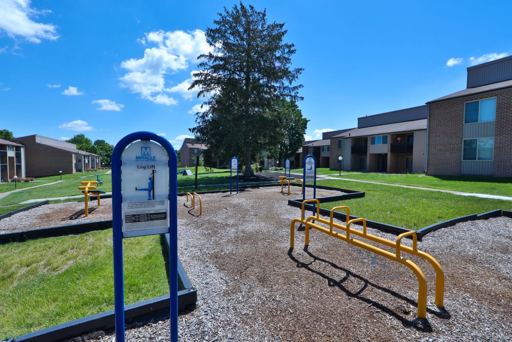 Outdoors health and fitness equipment at Lakewood Hills Apartments & Townhomes in Harrisburg, PA