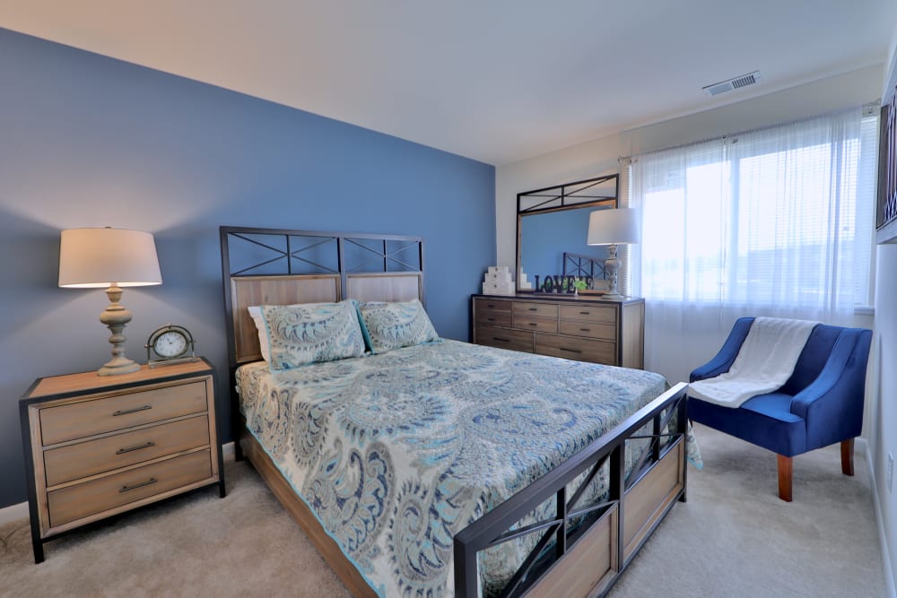 Bedroom at Apartments in Dundalk, Maryland