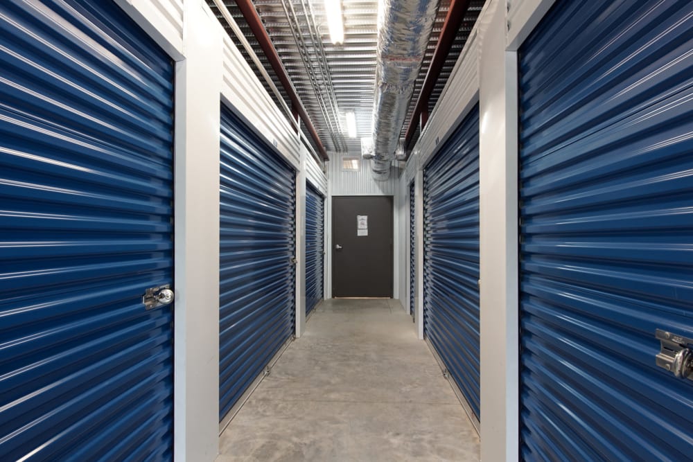 hallway at Best American Storage in Lynn Haven, Florida
