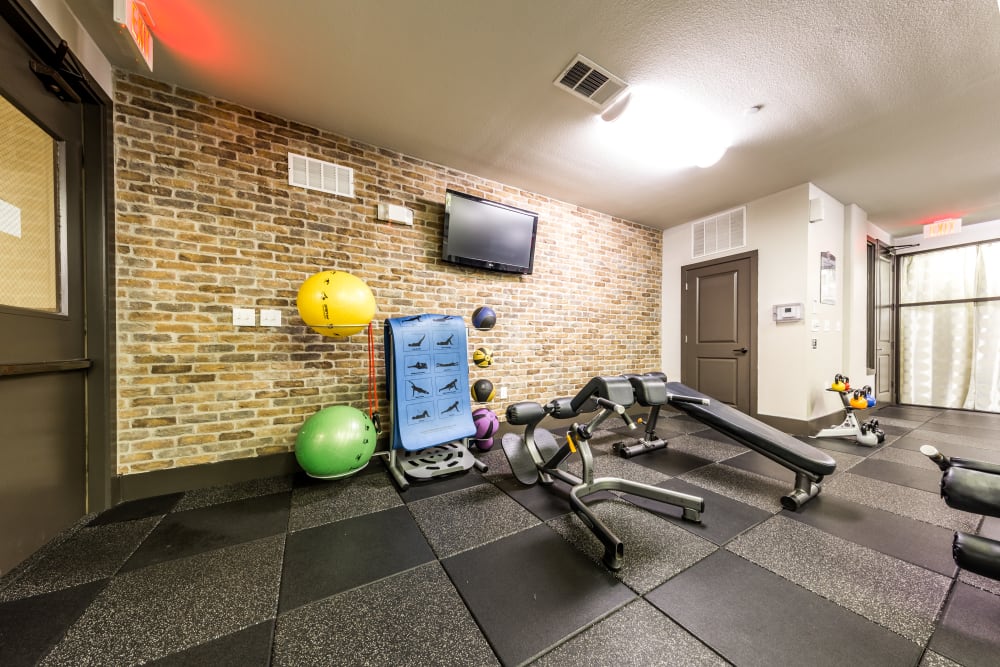 Fitness center at Regents West at 26th in Austin, Texas