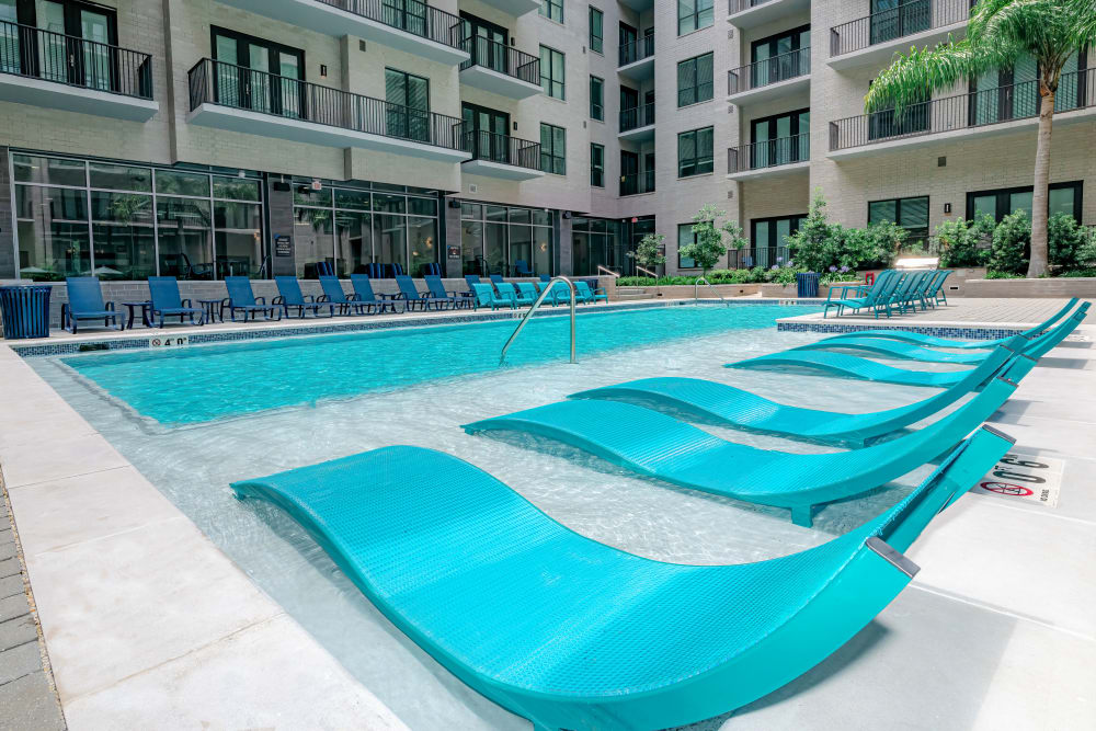Pool at Canal1535 in New Orleans, Louisiana.