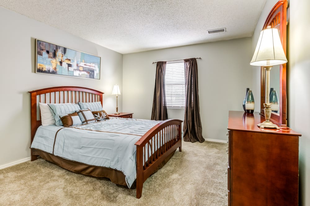 Spacious Bedrooms at Village Green Apartments in Evansville, IN