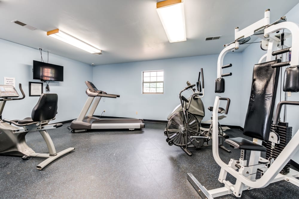 Fitness Center at Village Green Apartments in Evansville, IN