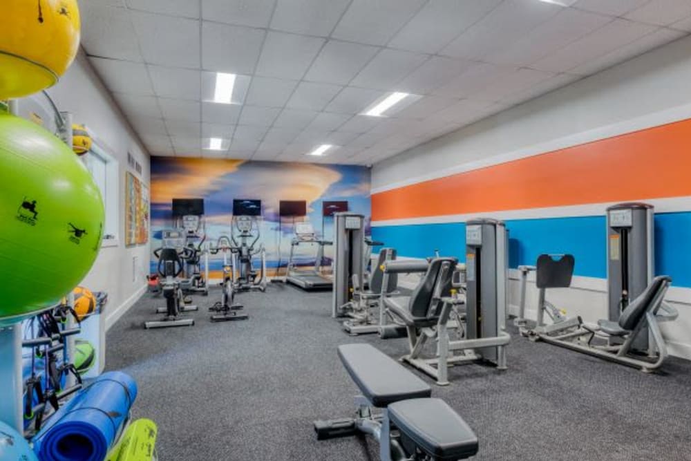 Fitness Center at Abbotts Run Apartments in Alexandria, Virginia