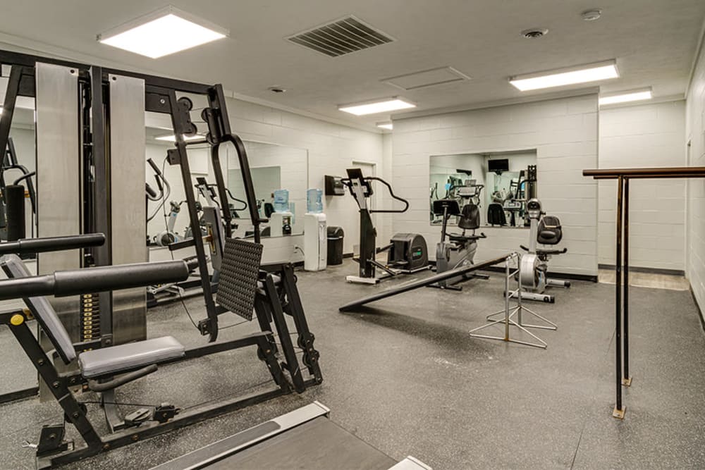 Fitness center at Briarcliffe Apartments & Townhomes in Lansing, Michigan