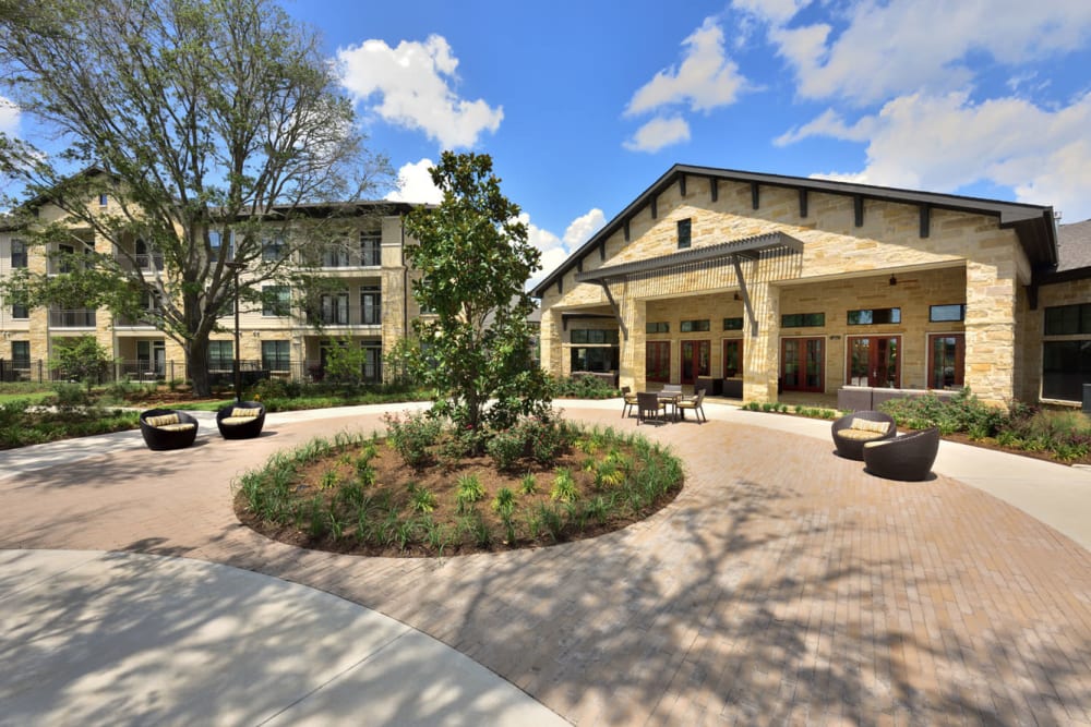 Clubhouse exterior at Olympus Falcon Landing in Katy, Texas