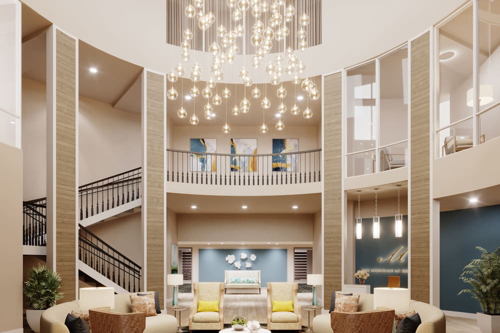 Internal common area photo rendering of The Meridian at Brandon in Tampa, Florida
