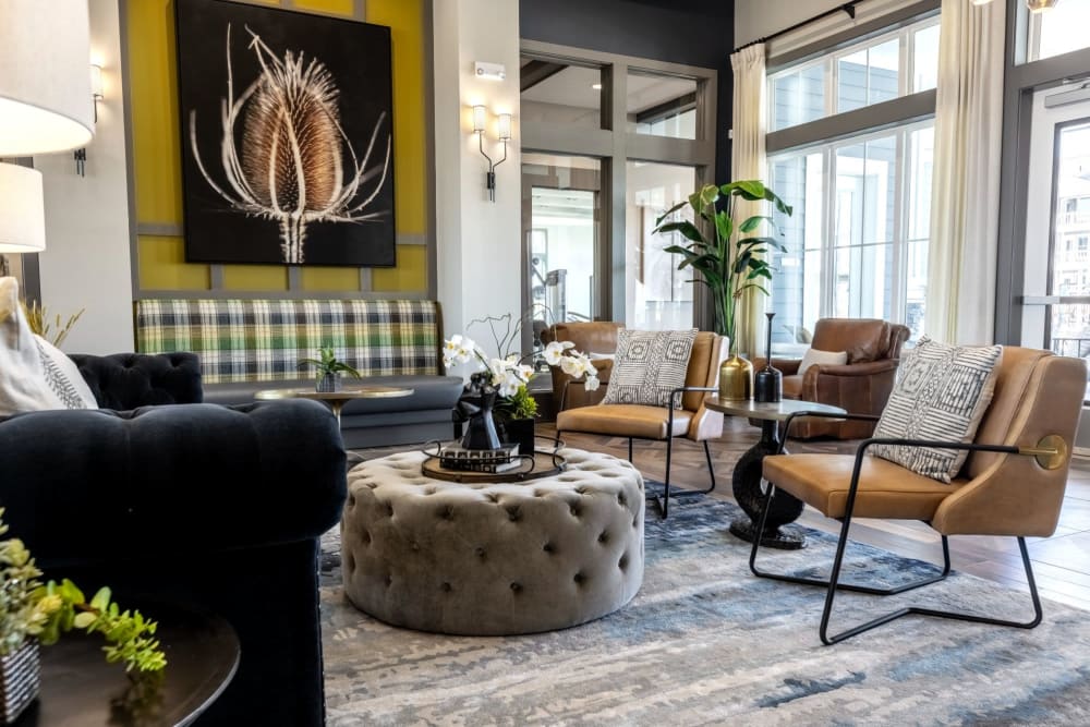 Very cool rustic lounge area at Parc at Murfreesboro in Murfreesboro, Tennessee