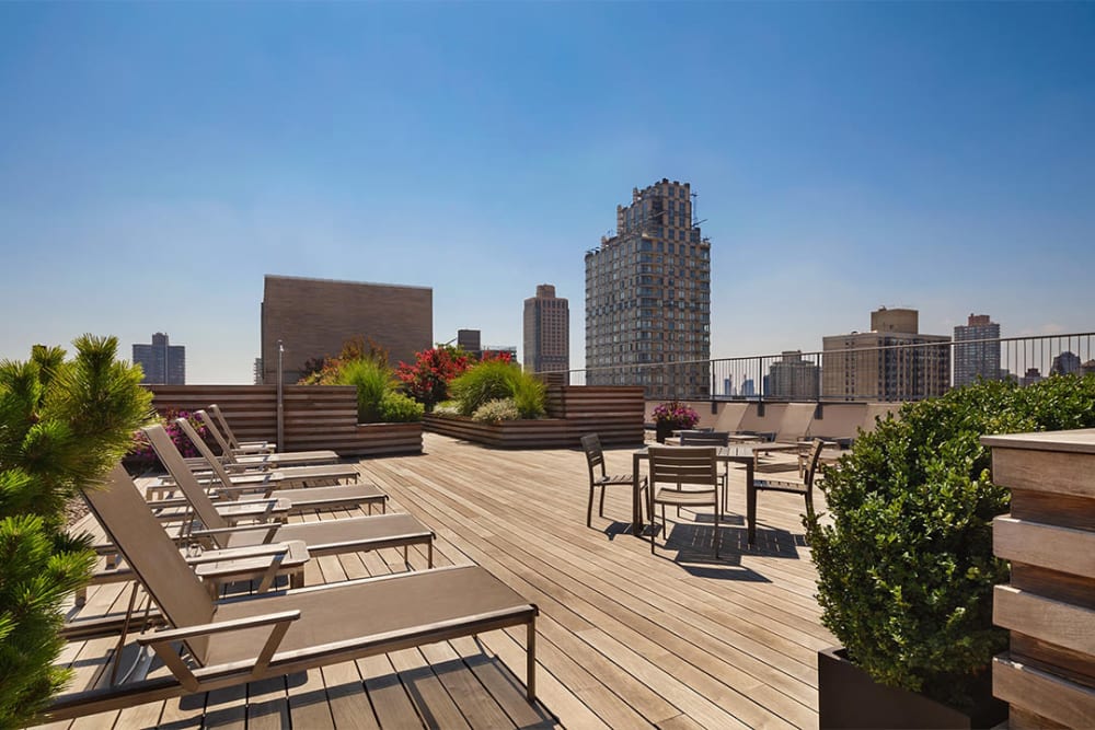 Incredible rooftop lounge area at The Ventura in New York, New York