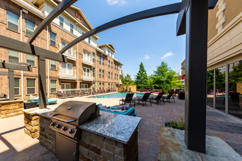 Grilling station at The Marquis of State Thomas in Dallas, Texas