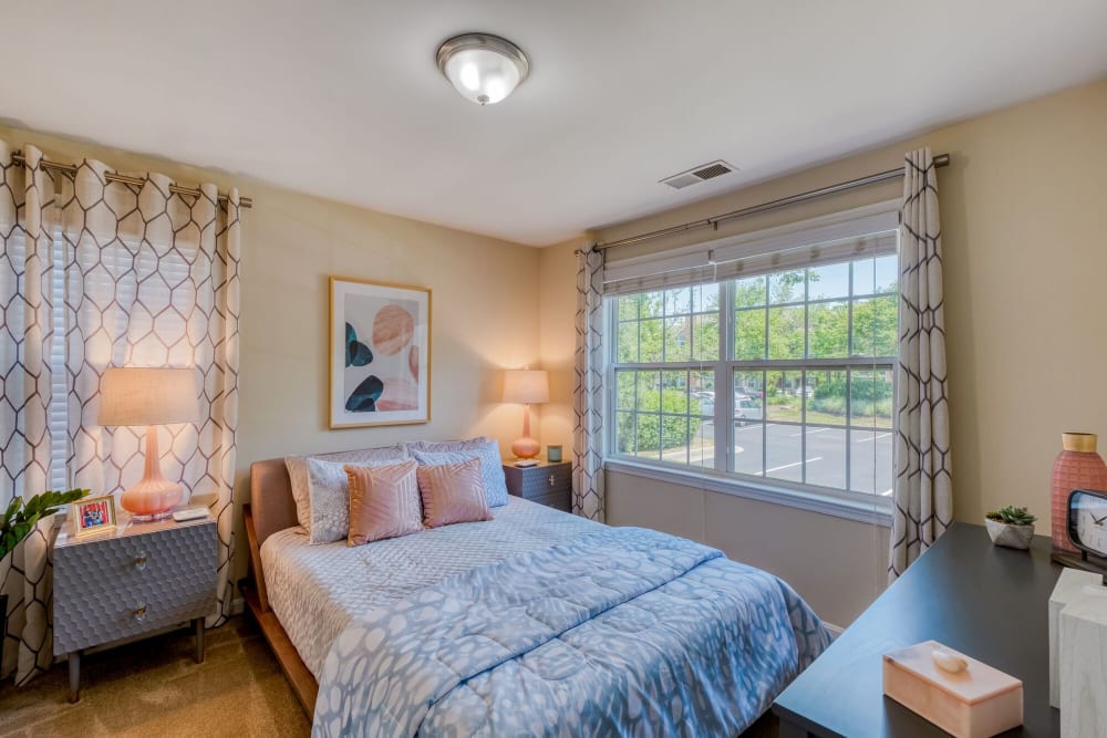 Model Bedroom at Abbotts Run Apartments in Alexandria, Virginia