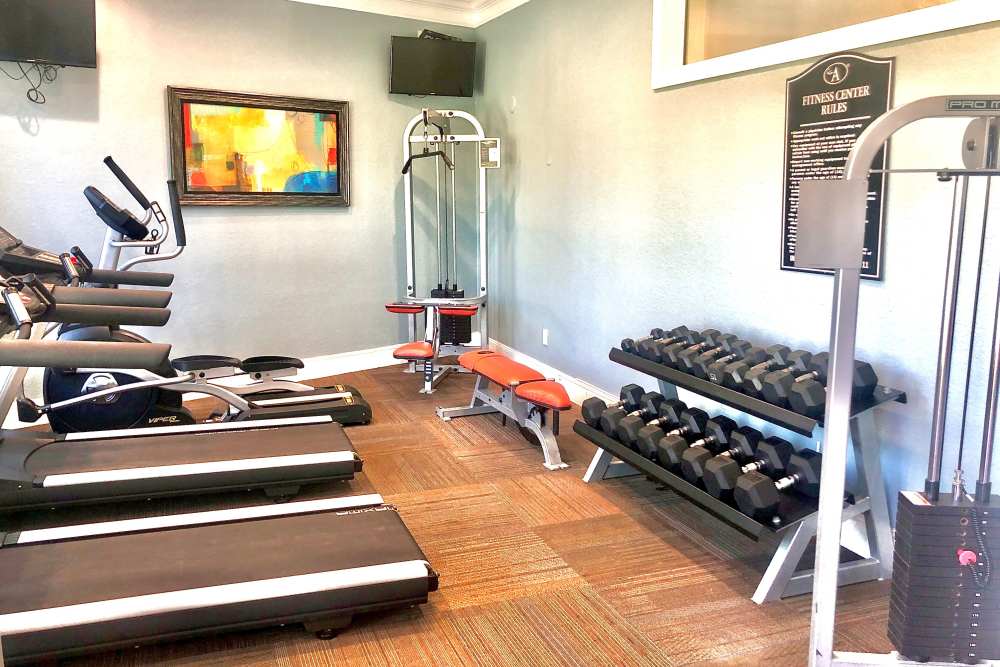 Fitness Center at The Abbey at Memorial in Houston, Texas