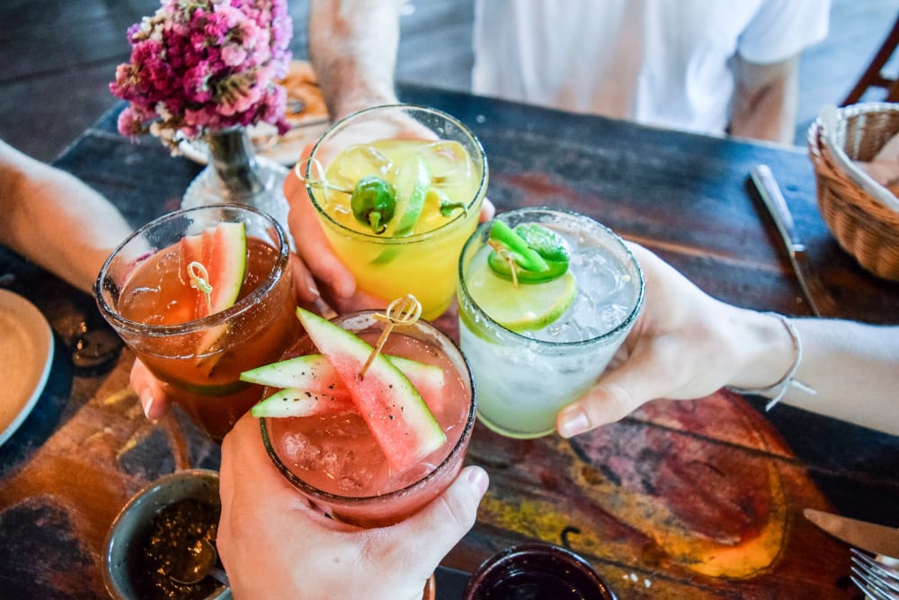 Having drinks at Main Street Lofts at Verrado in Buckeye, Arizona