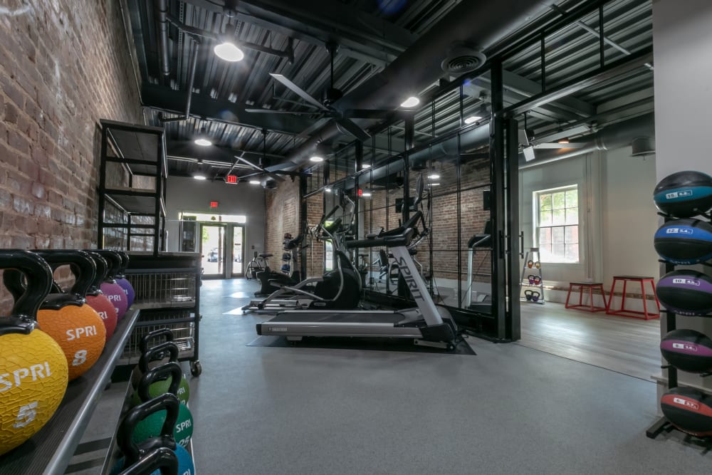 Brand new fitness center at Porterdale Mill Lofts in Porterdale, Georgia