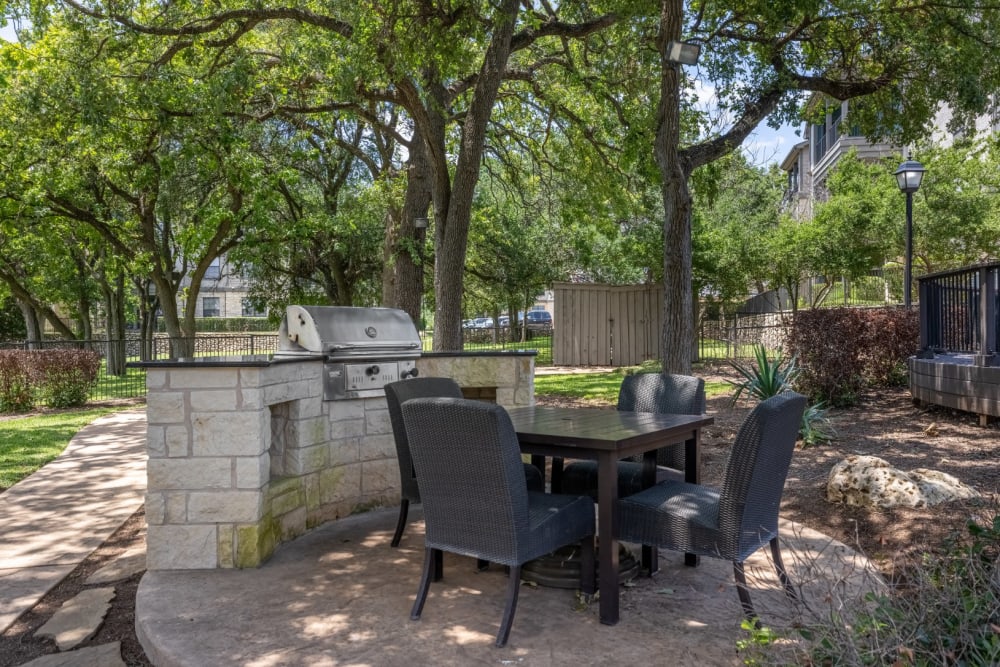 Outdoor barbecue at The Marquis at Brushy Creek in Austin, Texas