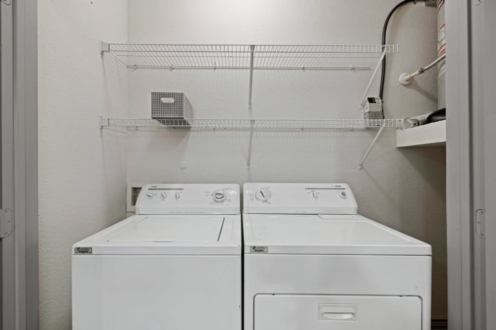 In unit washer and dryer at The Marquis at Brushy Creek