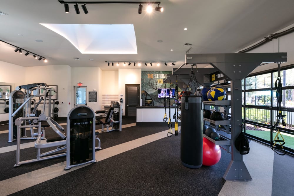 Fitness center at Integra Crossings in Sanford, Florida