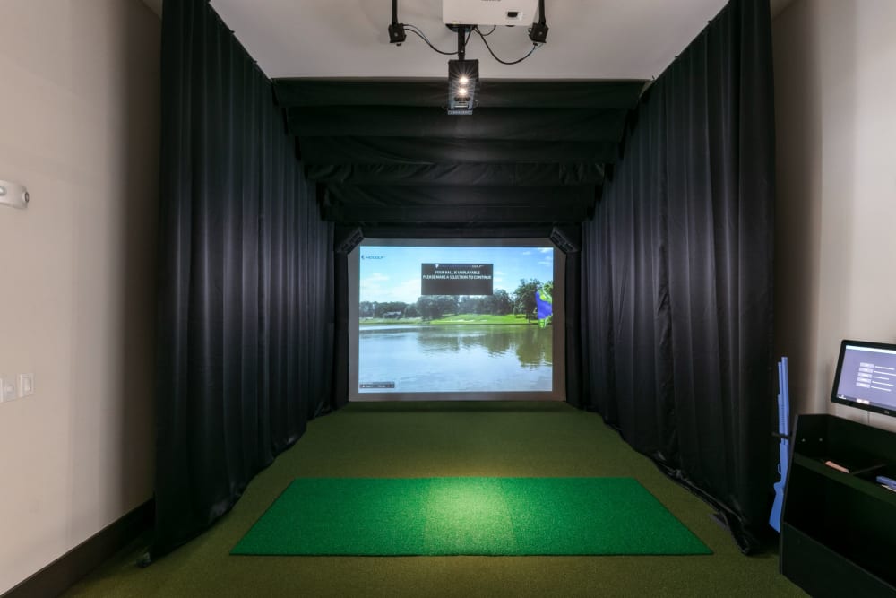 Virtual driving range at Integra Crossings in Sanford, Florida