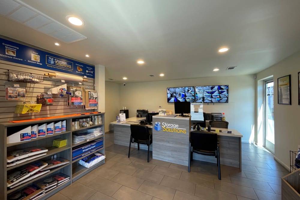Packing and moving supplies for sale at Storage Solutions in Pomona, California