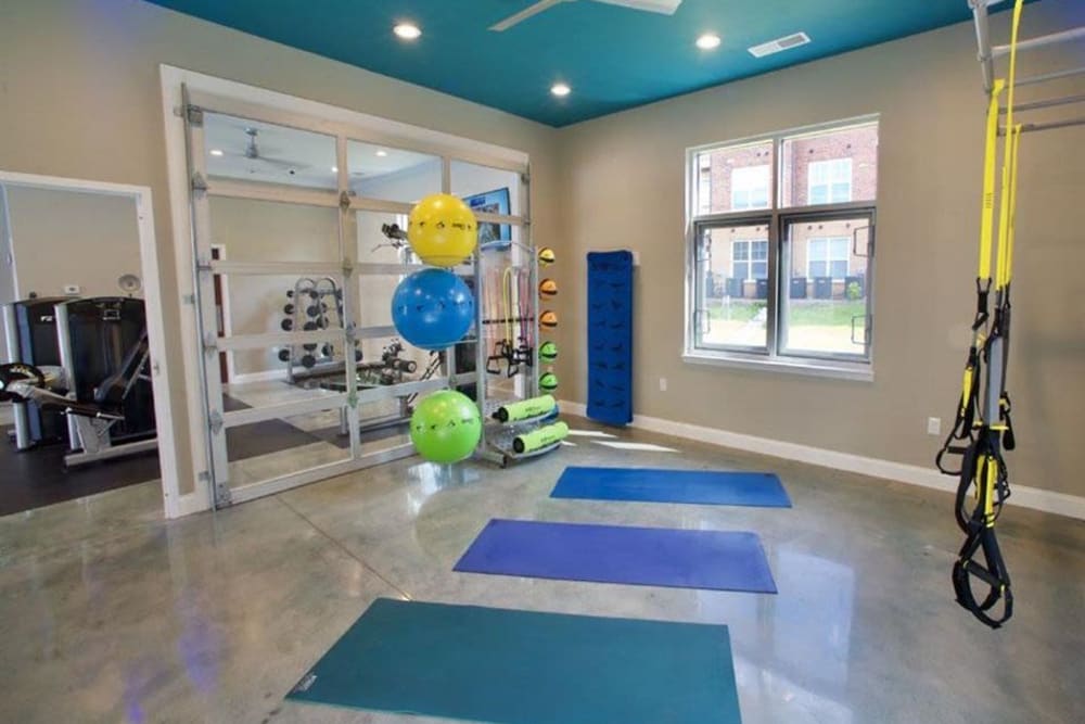Fitness center at Encore North in Greensboro, North Carolina