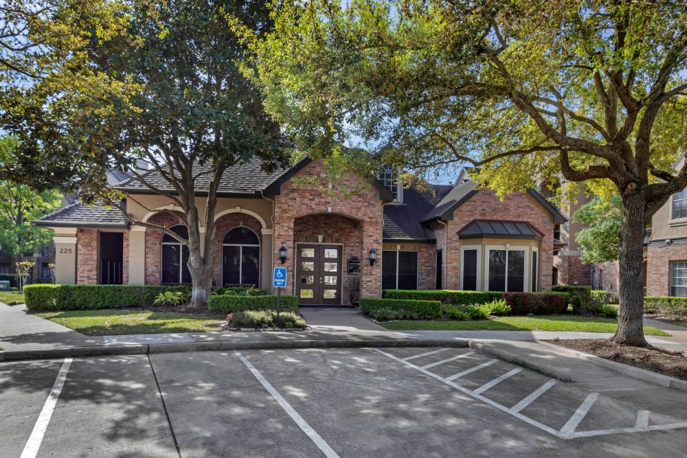 Exterior of the office and resident clubhouse at Regency at First Colony in Sugar Land, Texas