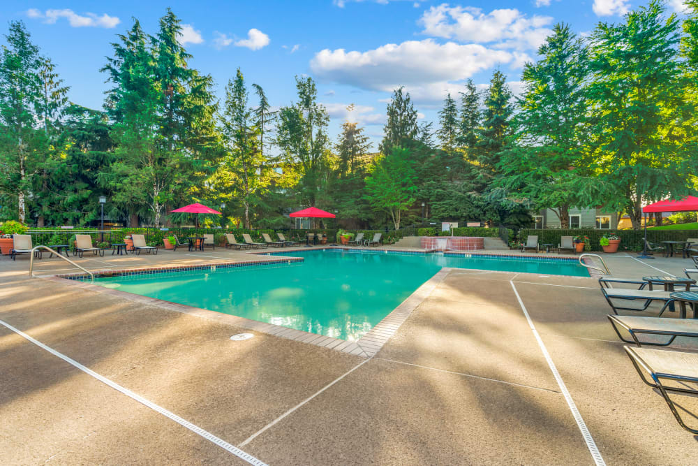 Resort-style swimming pool at Altamont Summit in Happy Valley, Oregon