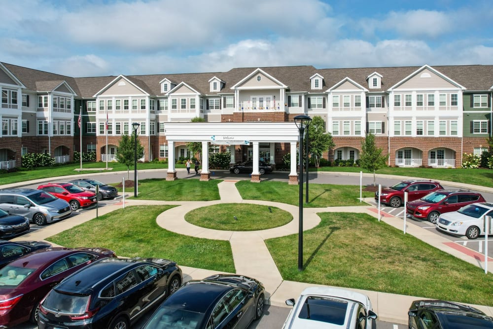 Exterior courtyard and entrance Harmony at Victory Station in Murfreesboro, Tennessee