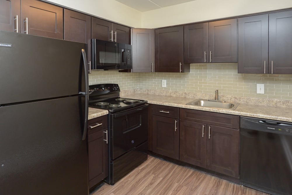 Kitchen at William Penn Village Apartment Homes in New Castle, Delaware