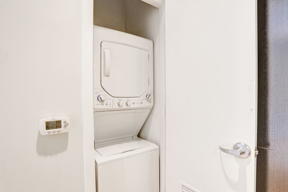 In home washer and dryer ready for an easy laundry day at 1350 Florida in Washington, District of Columbia