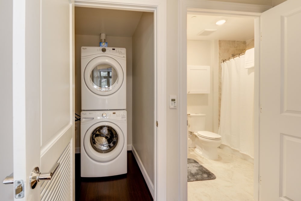Washer and dryer in unit ready for you to do laundry anytime you need at 700 Constitution in Washington, District of Columbia