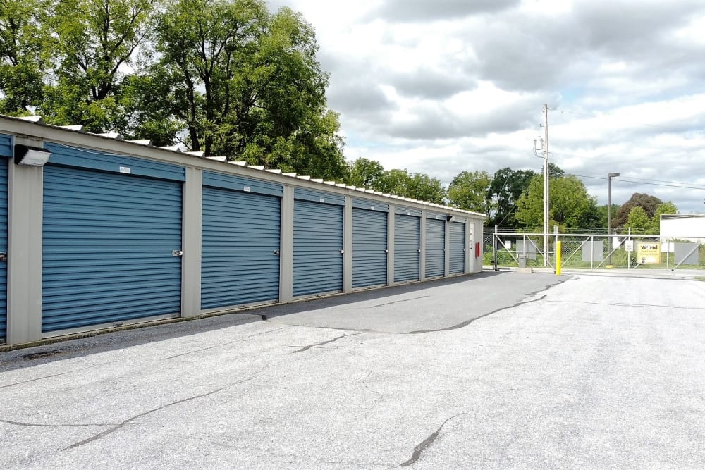 Fenced-in facility at Storage World in Womelsdorf, Pennsylvania