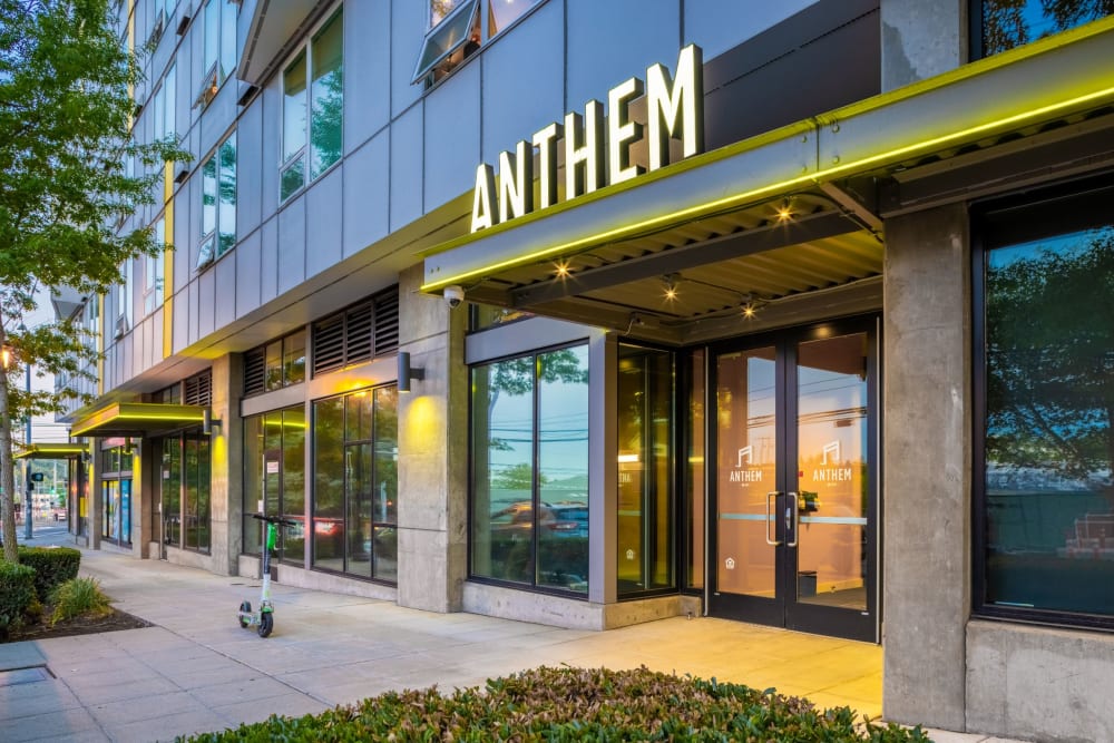 Main entrance to Anthem on 12th in Seattle, Washington