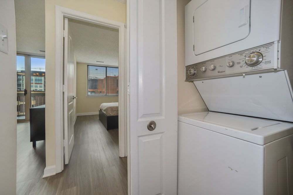 Doing your laundry has never been easier with the washer and dryer in your home at Winston House in Washington, District of Columbia