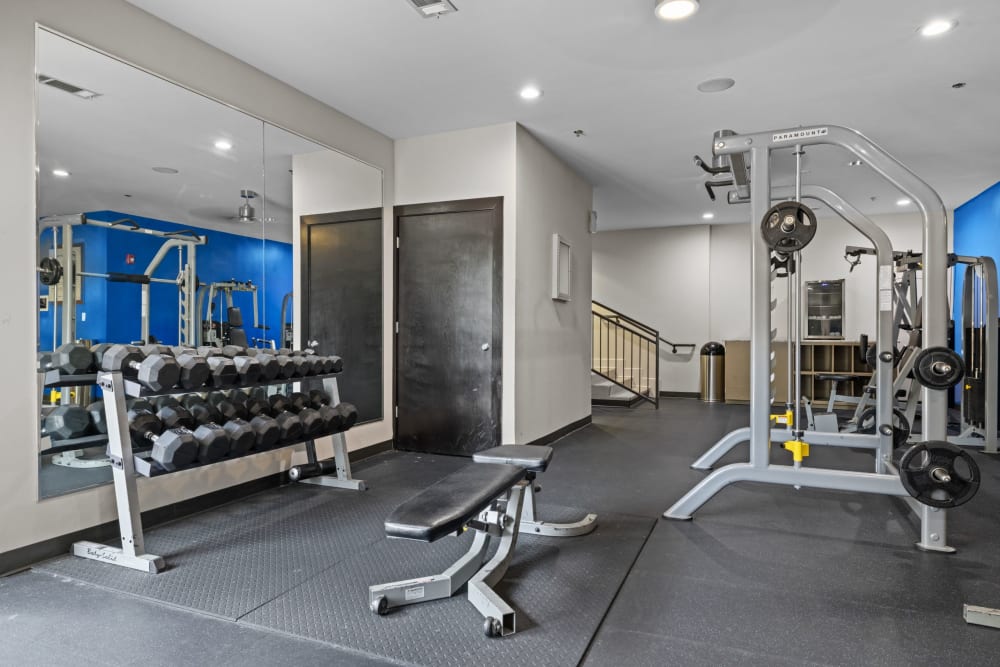 fitness center at Marq Eight in Atlanta, Georgia