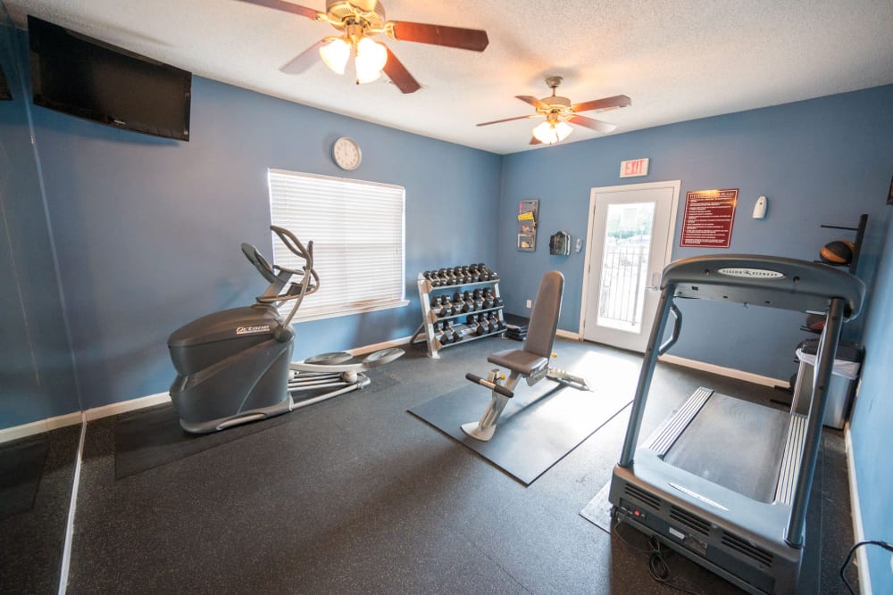 Enjoy Apartments with a Fitness Center at Trilliam Luxury Apartment Homes in Clanton, Alabama