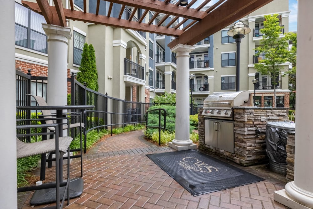 grill for resident use at Marquis Midtown District in Atlanta, Georgia