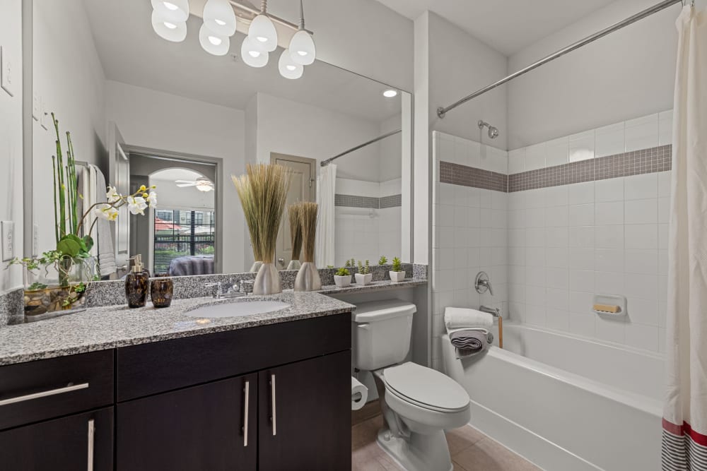 bathroom at Marquis Midtown District in Atlanta, Georgia