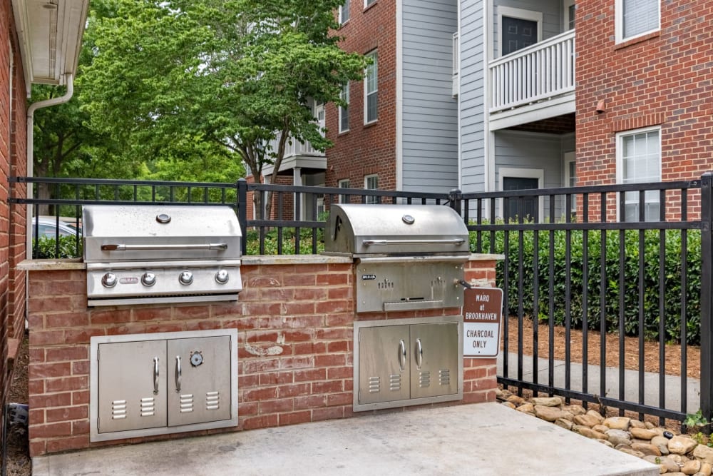 grills for resident use at The Marq at Brookhaven in Atlanta, Georgia