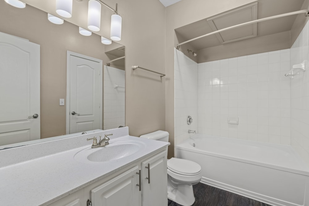 bathroom at The Marq at Brookhaven in Atlanta, Georgia
